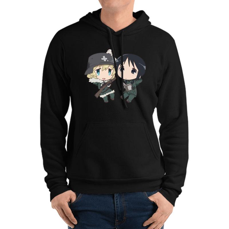 Yuuri And Chito- Girl's Last Tour Unisex Hooded Sweatshirt Men Black