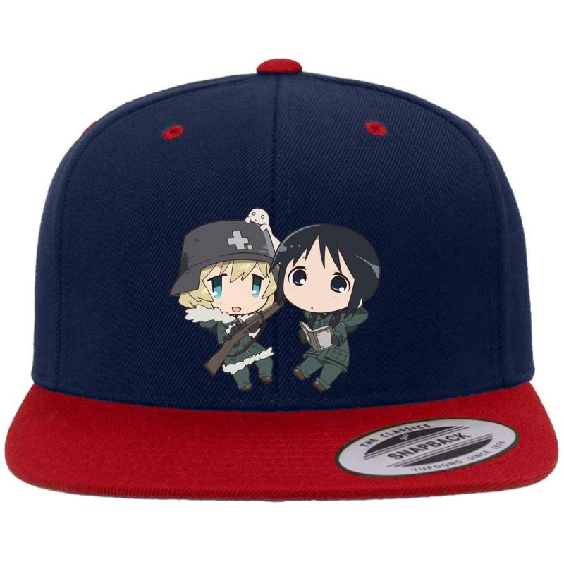 Yuuri And Chito- Girl's Last Tour Premium Flat Bill Snapback Cap  Navy