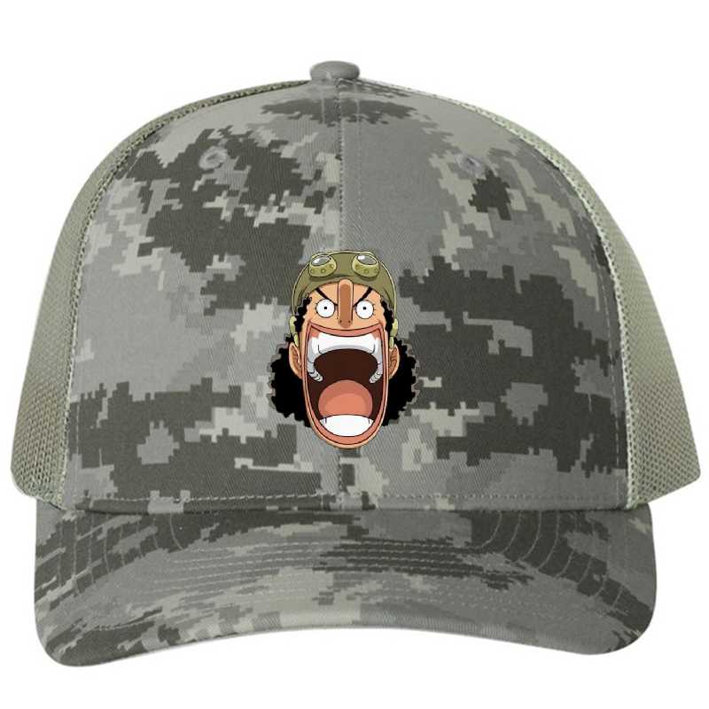 usopp one piece-1 designed and sold by salgado99. Premium Flat Bill Snapback Caps