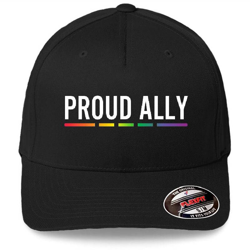 Proud Ally Pride LGBTQ, Pride Month, Minimal Rainbow  Youth Hooded Sweatshirts
