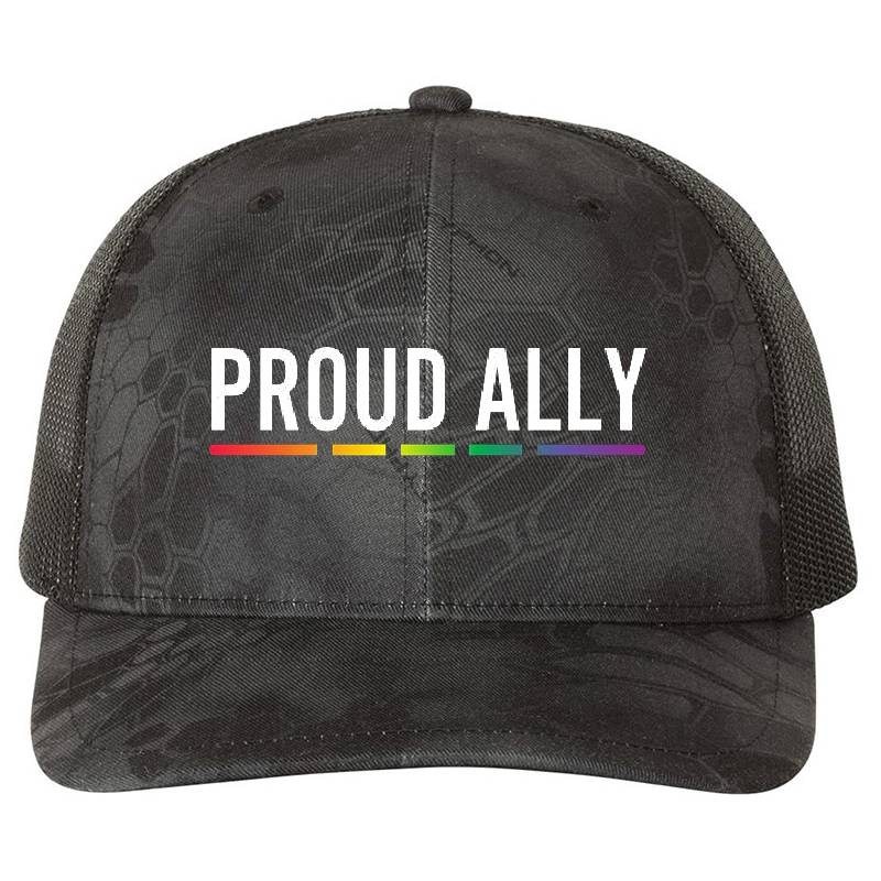 Proud Ally Pride LGBTQ, Pride Month, Minimal Rainbow  Youth Hooded Sweatshirts