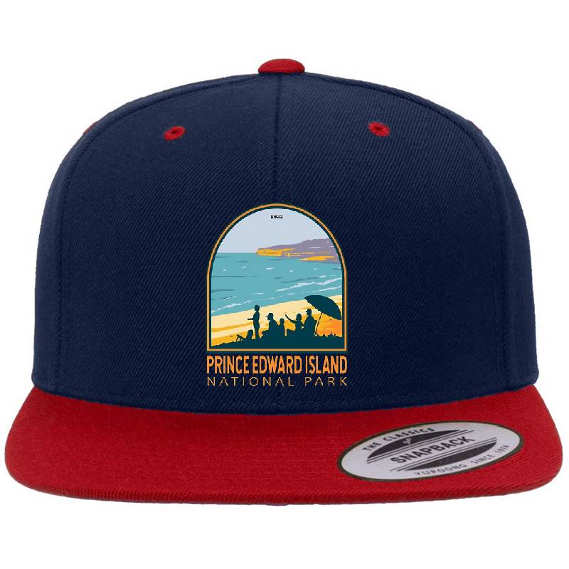 Prince Edward Island National Park Beach Vintage Emblem Richardson Premium Trucker Snapback Caps
