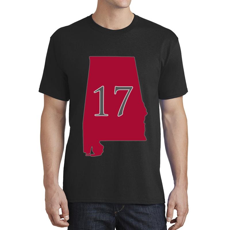 Alabama 17 National Champions Unisex T-Shirt Men Black