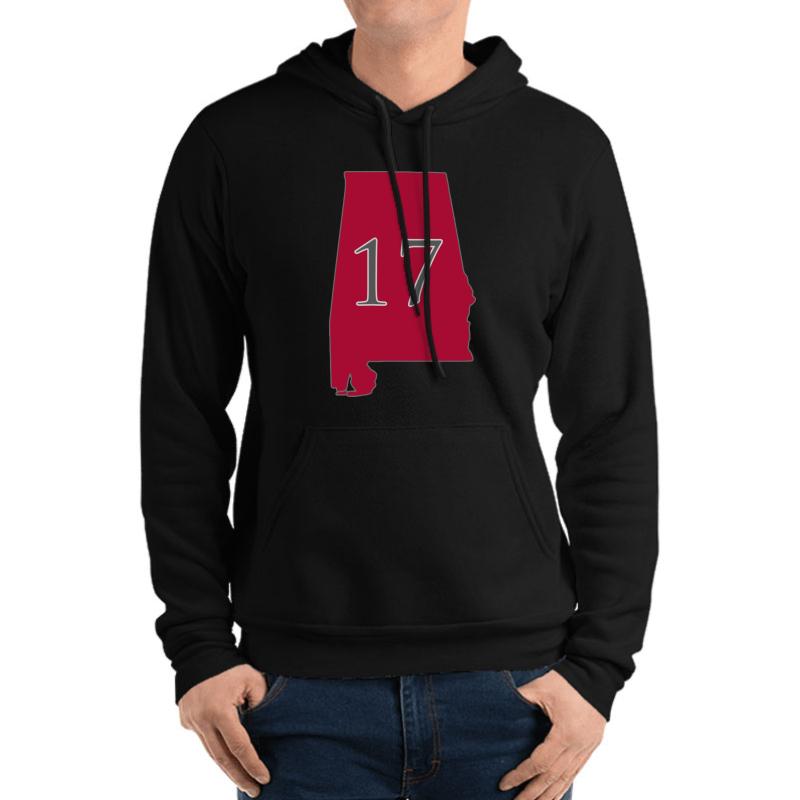 Alabama 17 National Champions Unisex Hooded Sweatshirt Men Black