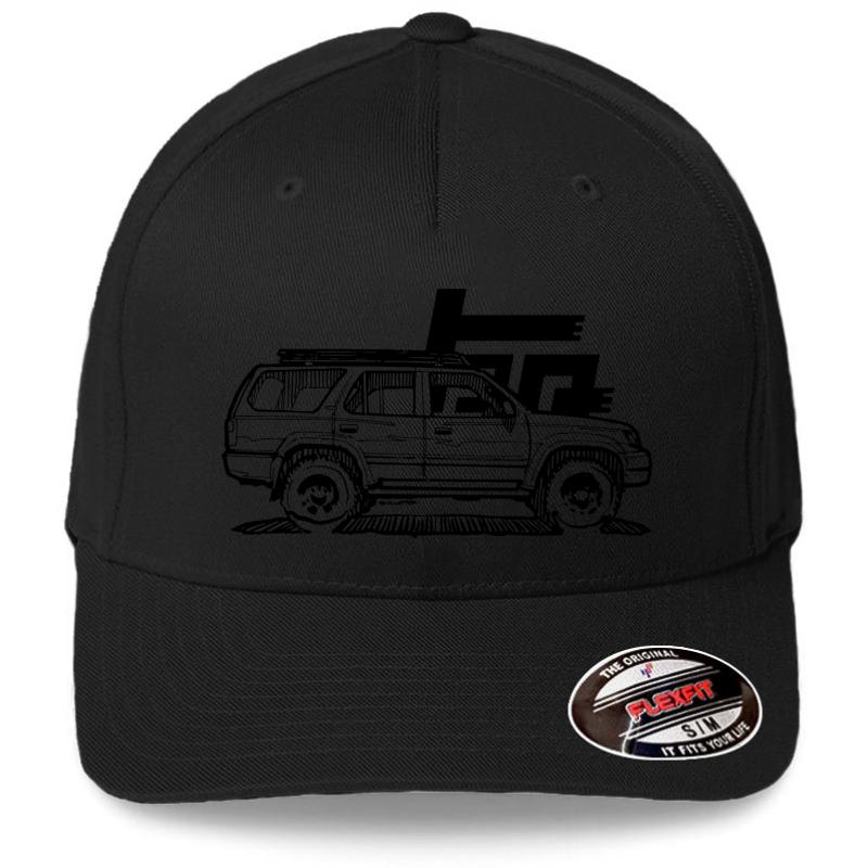 3Rd Gen 4Runner Trd Flexfit Baseball Cap  Black