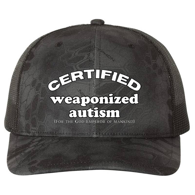 Certified weaponized autism Premium Flat Bill Snapback Caps