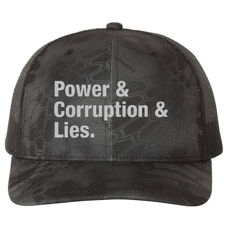 Power Corruption Lies, silver Unisex T-shirts