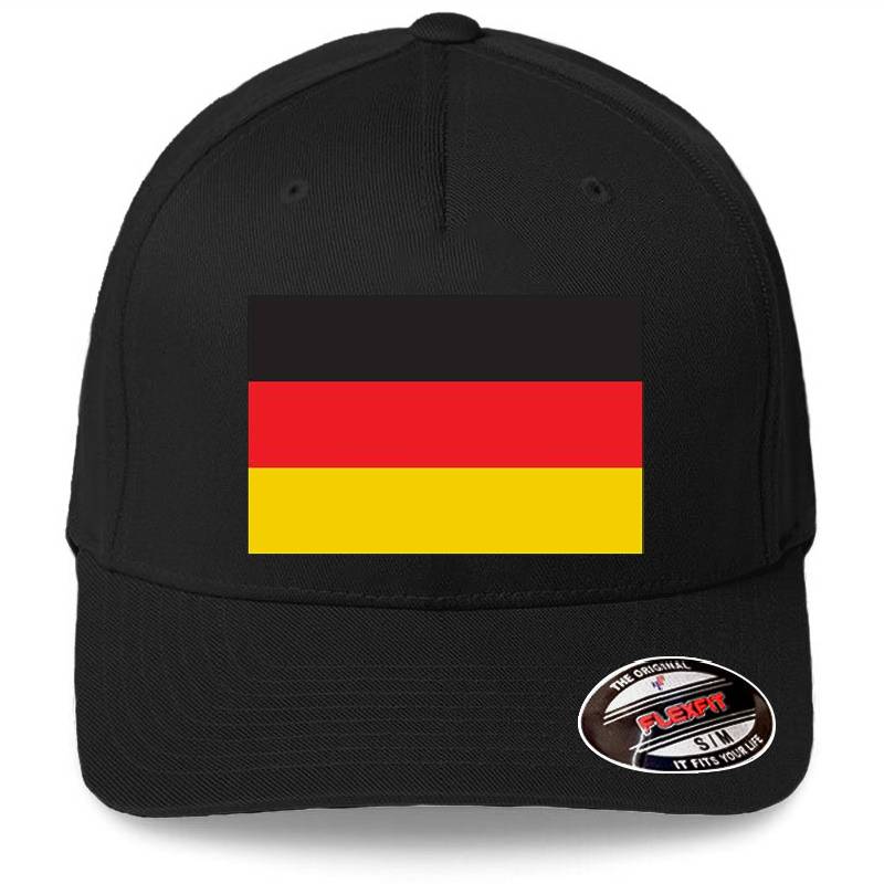 National Flag of Germany in Official Plain Colors Premium Flat Bill Snapback Caps