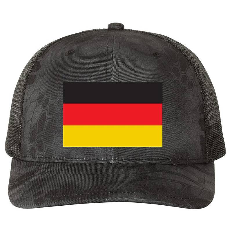 National Flag of Germany in Official Plain Colors Premium Flat Bill Snapback Caps