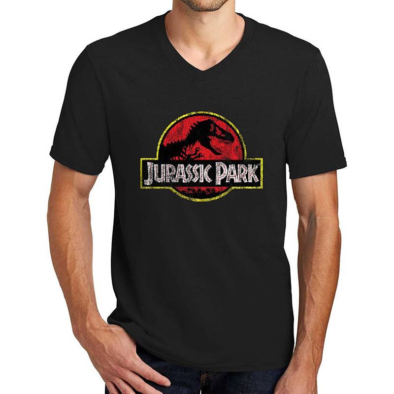 Jurassic Park Vintage Tyrannosaurus Rex Distressed Logo Richardson Premium Trucker Snapback Caps