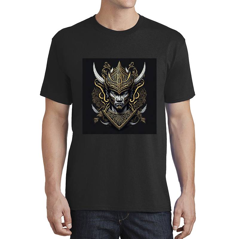 Intricate Golden Mask: Captivate attention with this stunning piece Unisex V-Neck T-Shirts