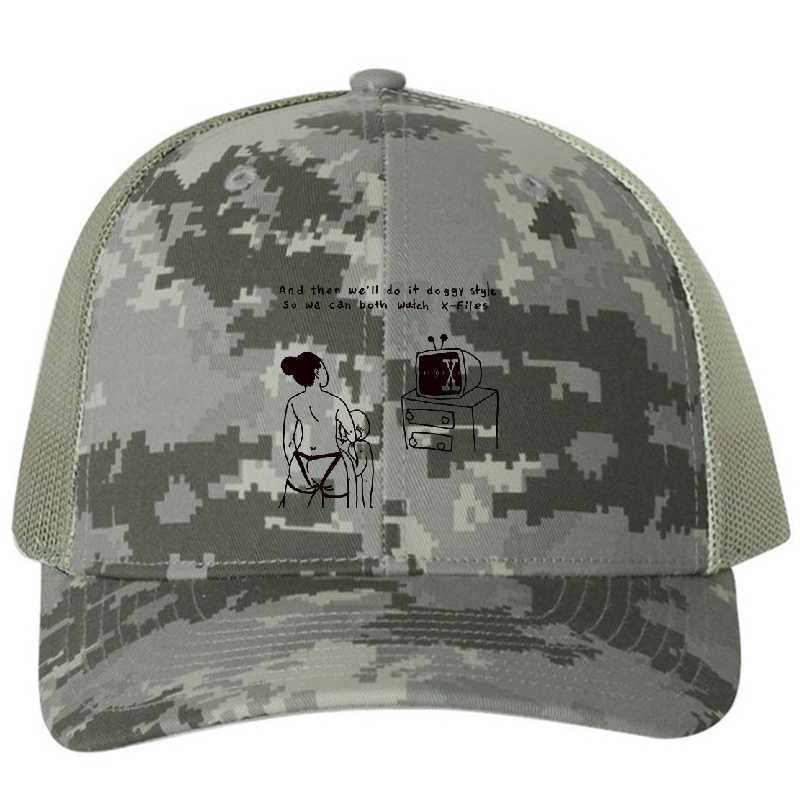 X Files Style designed and sold by moddisms. Premium Flat Bill Snapback Caps