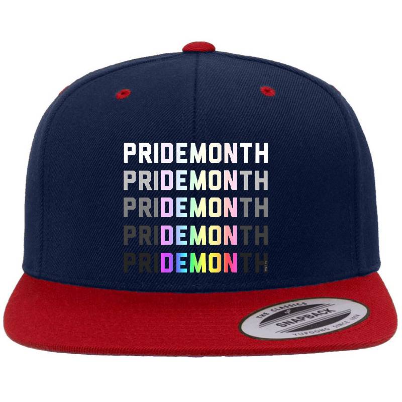 PriDEMONth rainbow Flexfit Baseball Caps