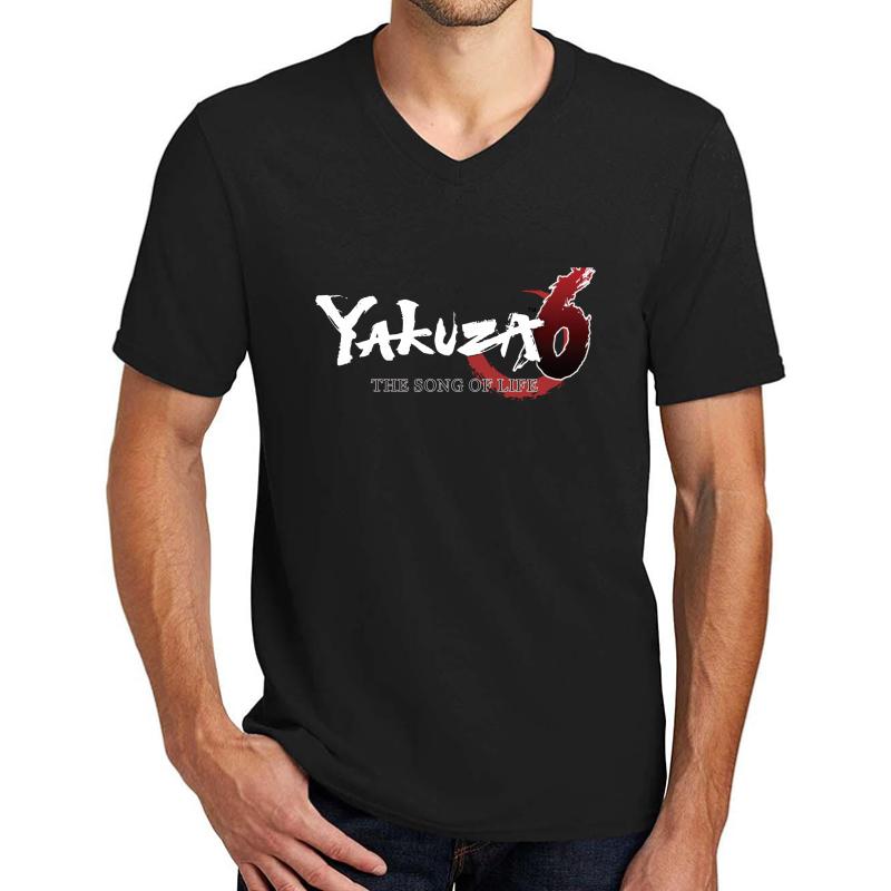 Yakuza 6 Unisex V-Neck T-Shirt Men Black