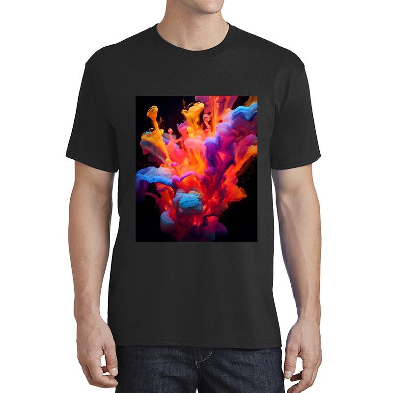 Cosmic Dreamscape Psychedelic Tapestry - Vibrant Boho Wall Art Unisex V-Neck T-Shirts