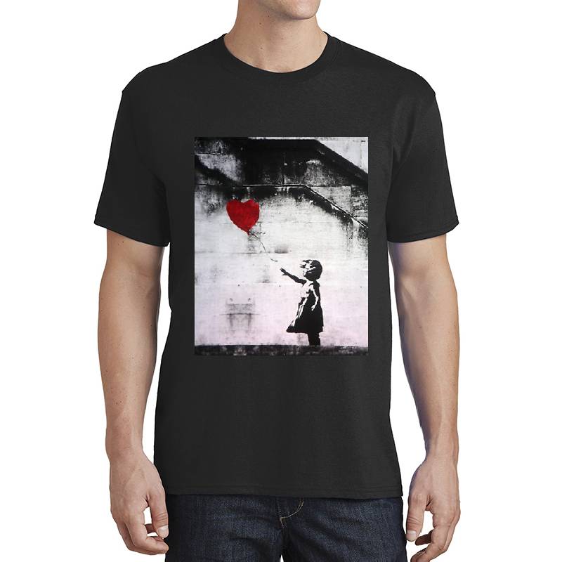 Banksy Girl with Balloon Premium Flat Bill Snapback Caps