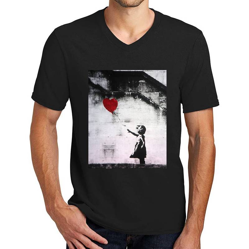 Banksy Girl with Balloon Premium Flat Bill Snapback Caps