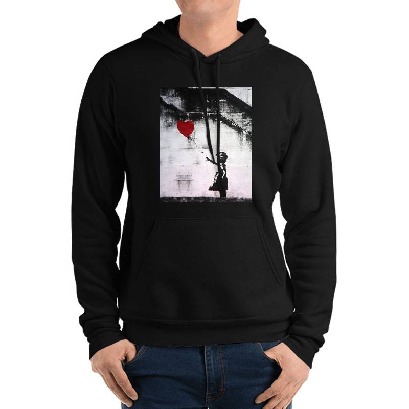 Banksy Girl with Balloon Premium Flat Bill Snapback Caps