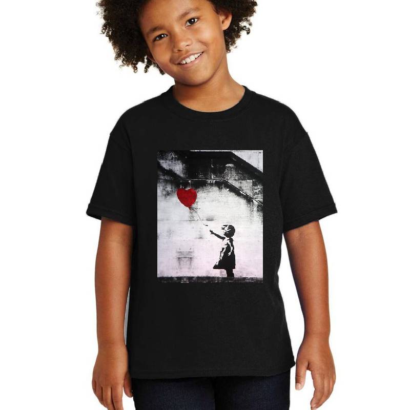 Banksy Girl with Balloon Premium Flat Bill Snapback Caps