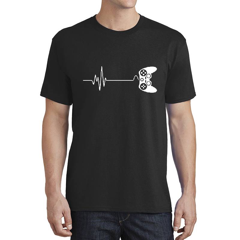 Gamer Heartbeat T-Shirt For Video Game Players T-Shirt Unisex V-Neck T-Shirts