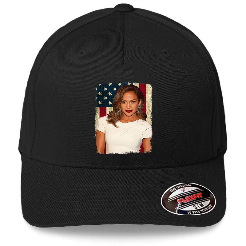 Vintage American Flag Diva Jenifer Legend Premium Flat Bill Snapback Caps