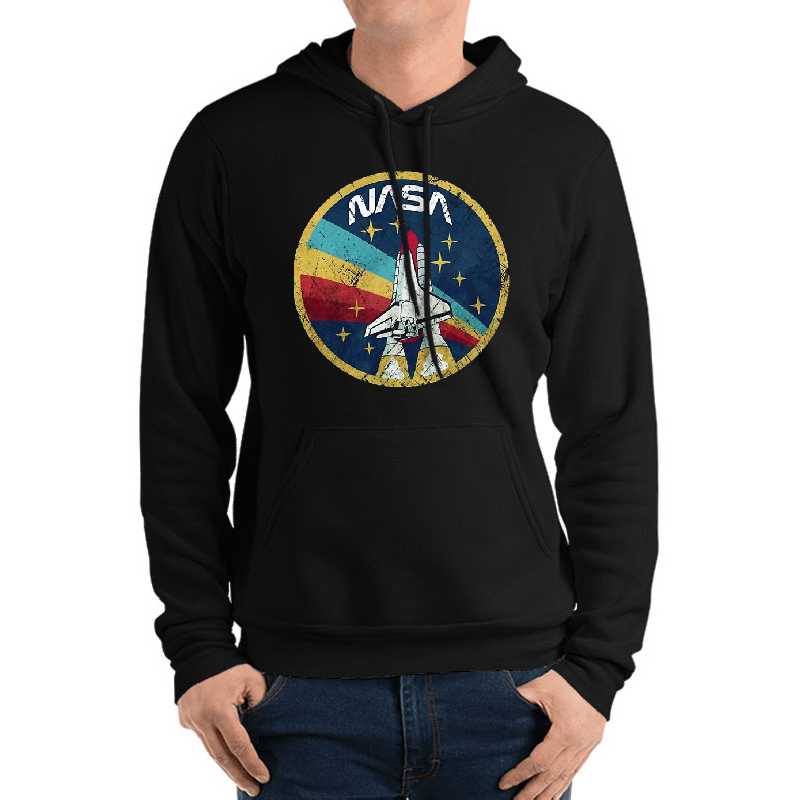 Nasa Retro Logo  Youth Hooded Sweatshirts