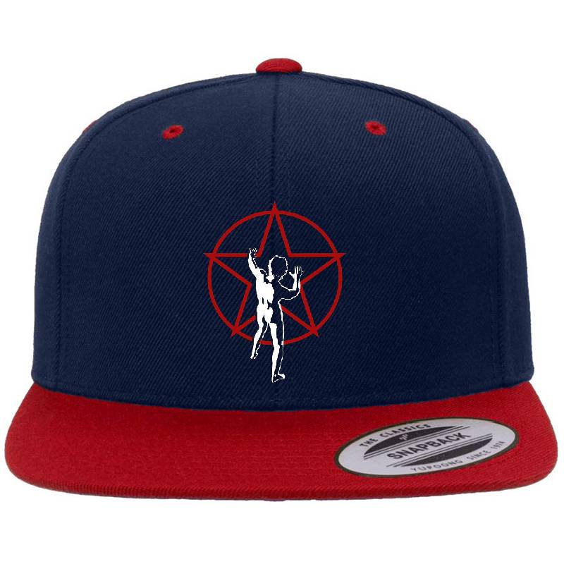 man standing in red star Richardson Premium Trucker Snapback Caps