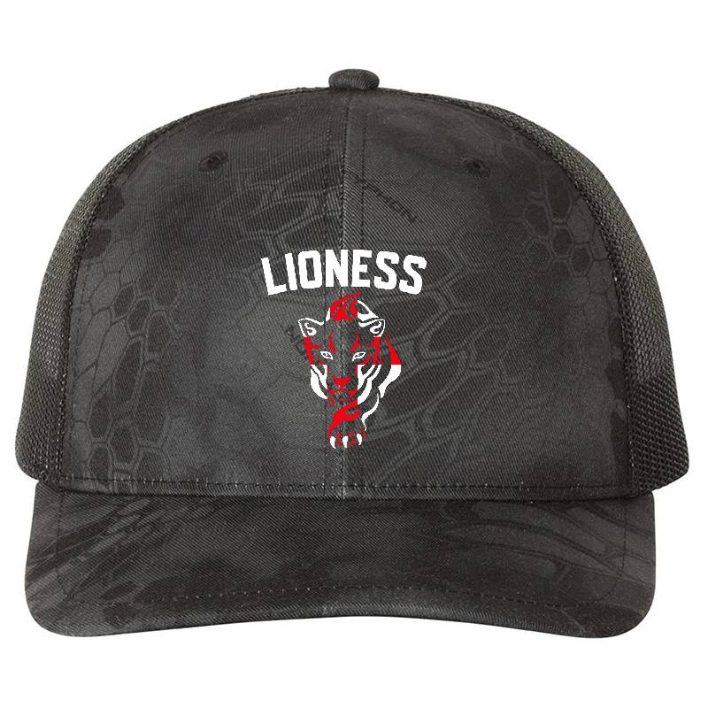Lioness. England Flag. Lionesses Flexfit Baseball Caps