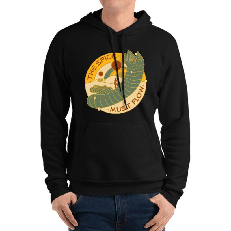 The Spice Must Flow Unisex Hooded Sweatshirt Men Black