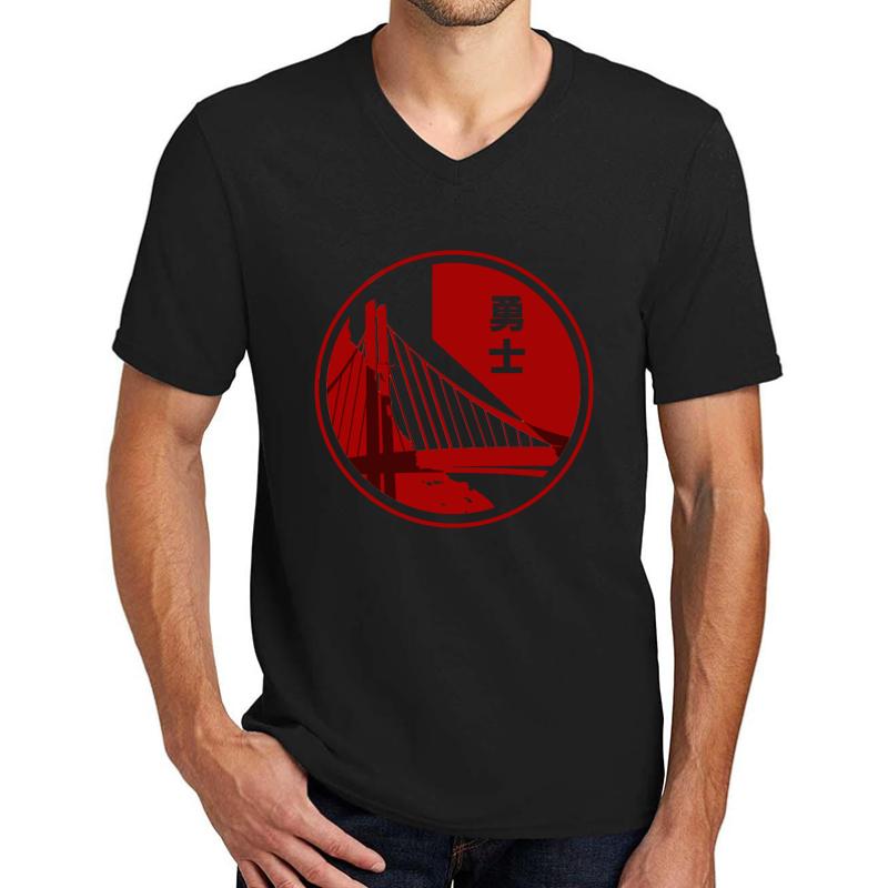 Warriors Chinese New Year Unisex V-Neck T-Shirt Men Black