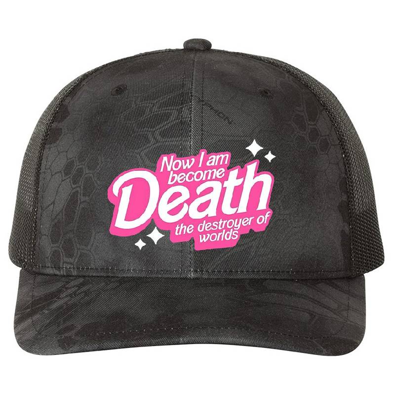 Now I am Become Death, In A Barbie World Premium Flat Bill Snapback Caps