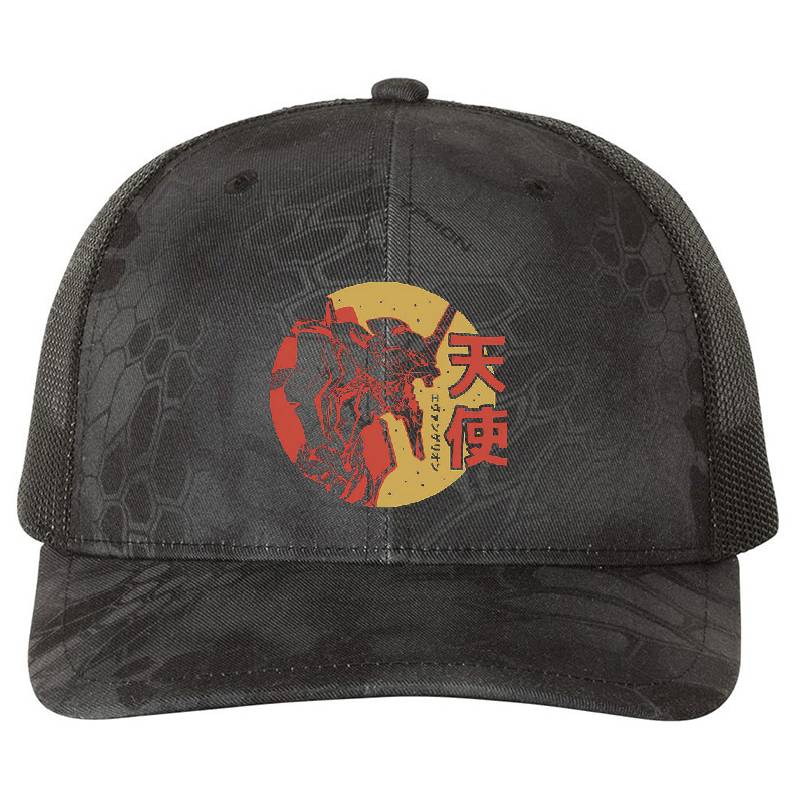 Neon Genesis Evangelion Retro Vintage Premium Flat Bill Snapback Caps