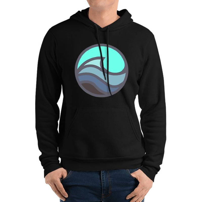 Ocean Wave Emblem Youth Hooded Sweatshirts