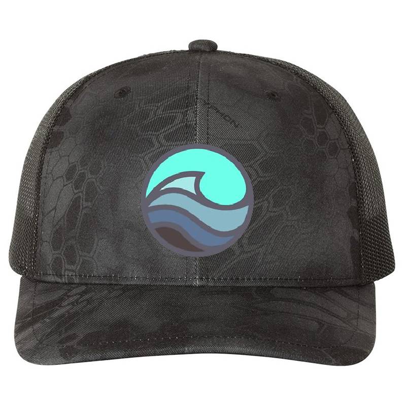 Ocean Wave Emblem Youth Hooded Sweatshirts