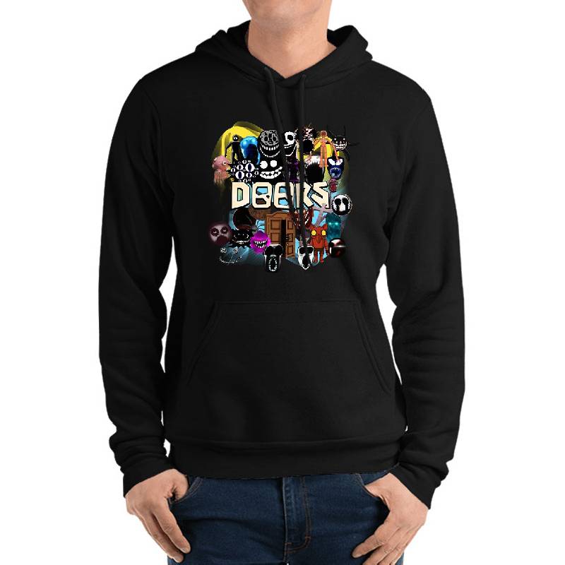 Doors All the Entities New Doors Game Update Youth Hooded Sweatshirts