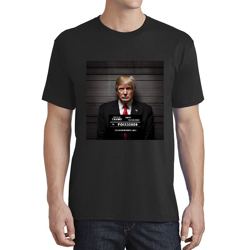 Donald Trump Mugshot PO1135809 Premium Flat Bill Snapback Caps