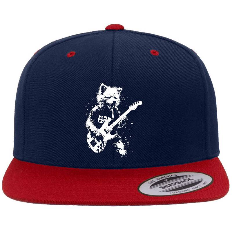 Distressed Dog Playing Guitar Punk Rock & Roll Grunge Art Youth Hooded Sweatshirts