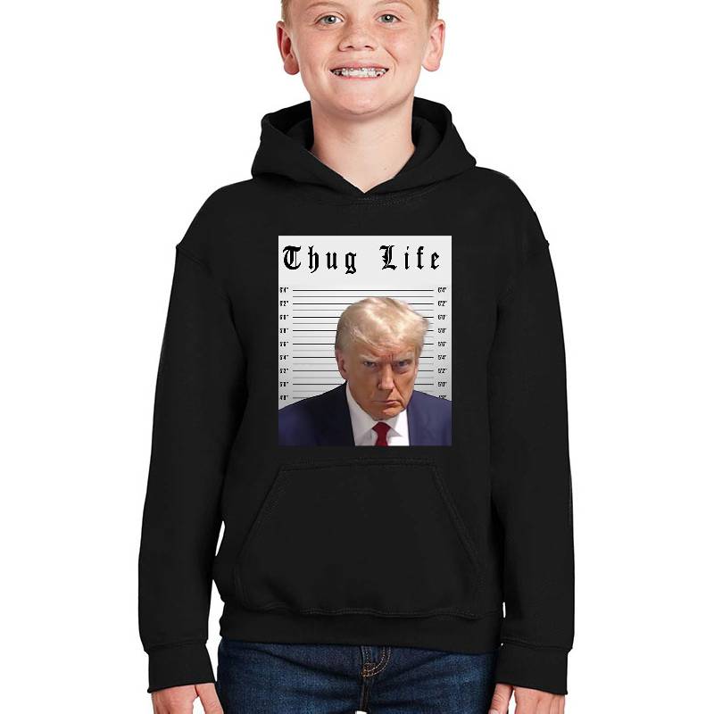 Donald Trump Thug Life Mugshot Premium Flat Bill Snapback Caps