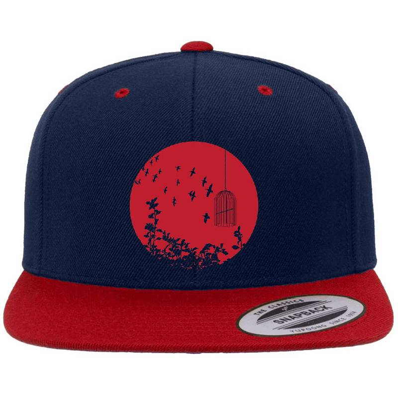 Flying Free 2 Red Large Flexfit Baseball Caps