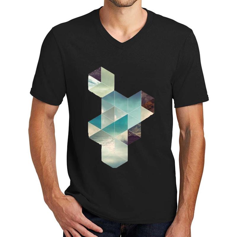 Tycho Unisex V-Neck T-Shirt Men Black