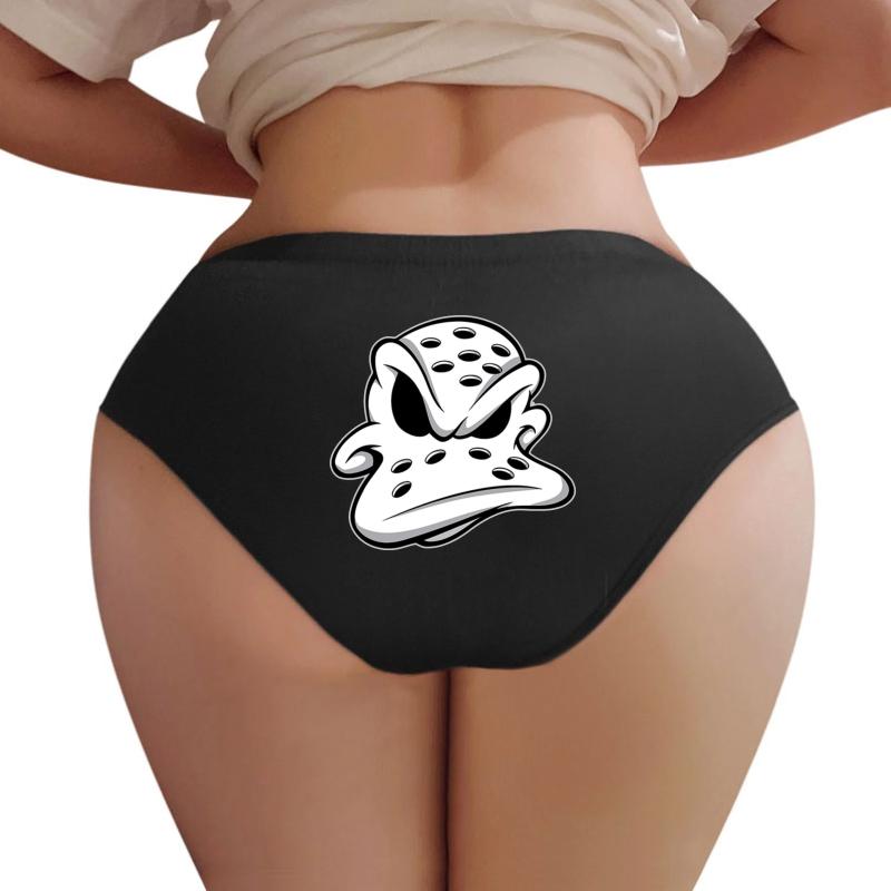 Anaheim Ducks 7 Women Underwear Panties Women Black