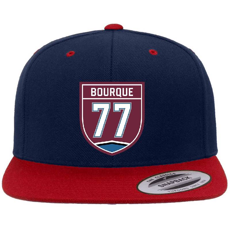 Bourque #77 emblem Richardson Premium Trucker Snapback Caps