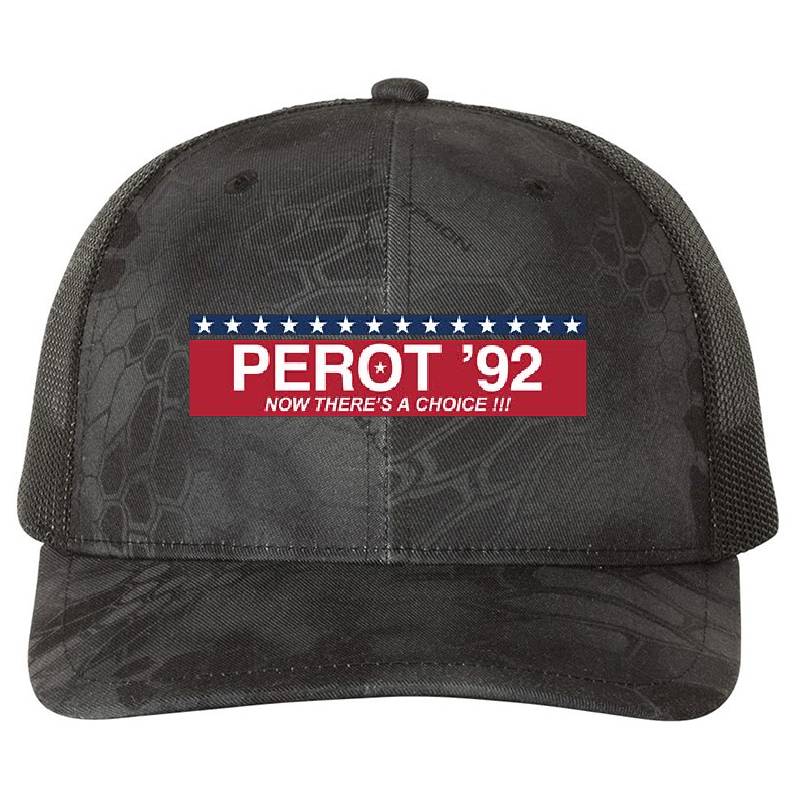 The Perot '92 (Ross Perot Campaign bumper sticker) Flexfit Baseball Caps