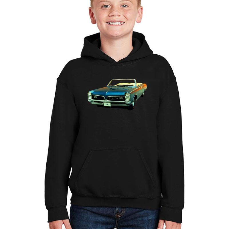 1967 Pontiac Gto Youth Hooded Sweatshirt Boy Black