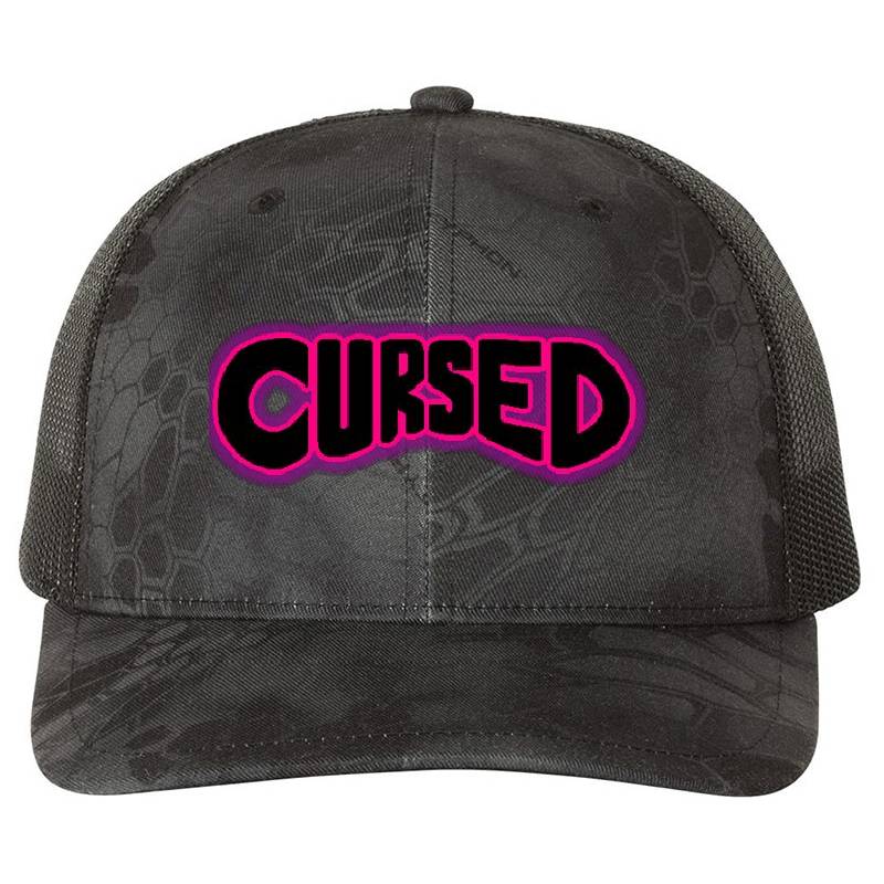 CURSED 1 Logo Flexfit Baseball Caps