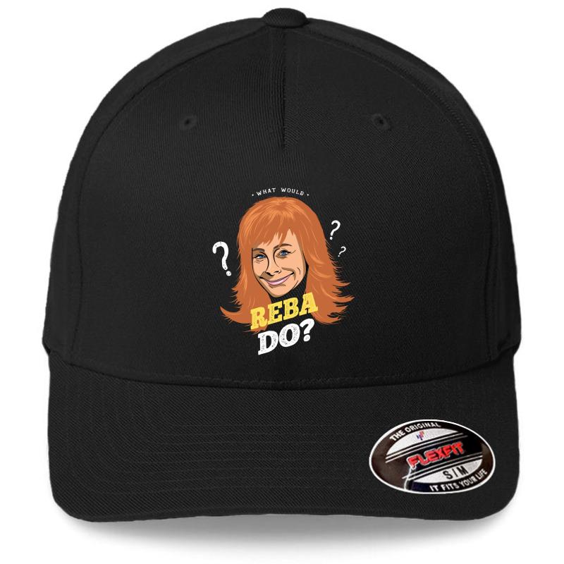 What Would Reba Do? - Alt Flexfit Baseball Cap  Black