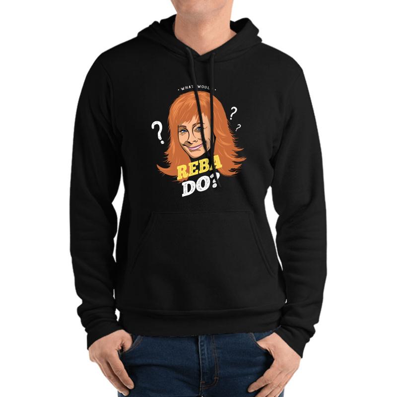 What Would Reba Do? - Alt Unisex Hooded Sweatshirt Men Black