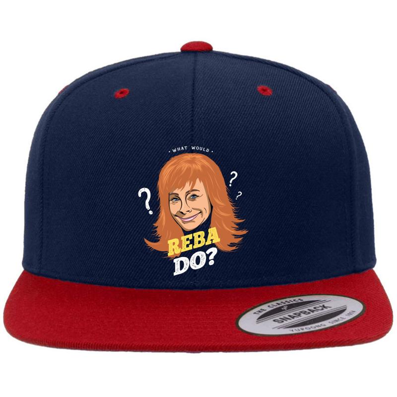 What Would Reba Do? - Alt Premium Flat Bill Snapback Cap  Navy