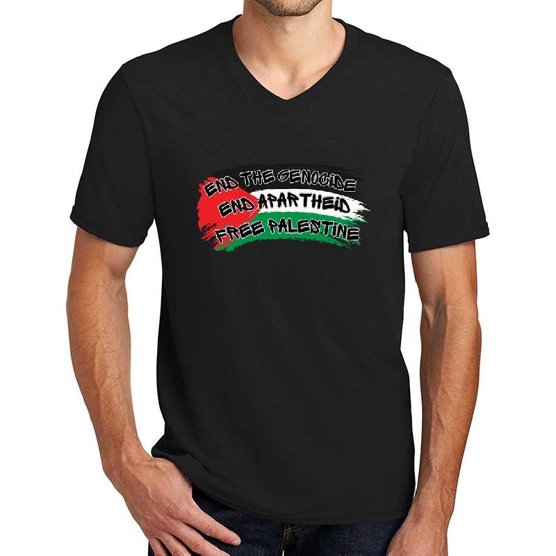 End the genocide, end apartheid, free Palestine Unisex T-shirts