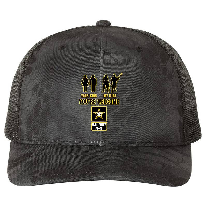 U.S. Army Mom Flexfit Baseball Caps